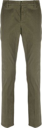 Slim-Cut Cotton Trousers-AT