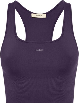 Women's Plant-Stretch Compressive Sports Bra — Blackberry Purple L