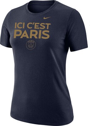 Paris Saint-Germain Women's Soccer T-Shirt in Blue