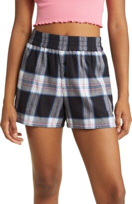 Flannel Pajama Shorts