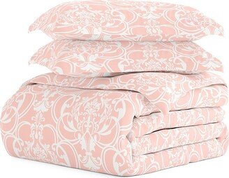 Linens & Hutch 3-Piece Romantic Damask Duvet Cover & Sham Set