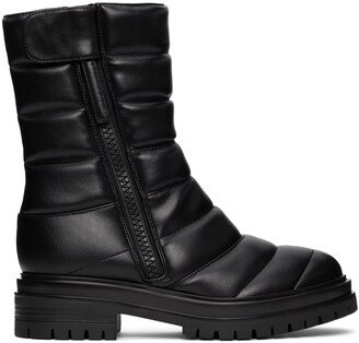 Black Faux-Leather Eiko Boots