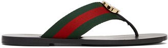 Red & Green Kika Thong Sandals