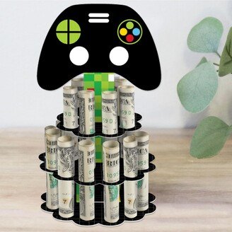 Big Dot of Happiness Game Zone Diy Pixel Video Game Party or Birthday Party Money Holder Cash Cake