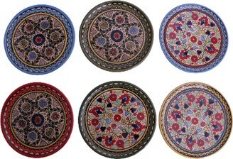 Palestinian Ceramic Serving Plate Floral Style Oven Safe 7.5 Inches/19 cm