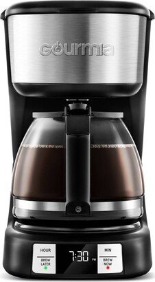 Gourmia 5 Cup Programmable Drip Coffee Maker with Brew Later Black