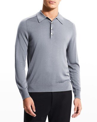 Men's Regal Wool Long-Sleeve Polo Shirt