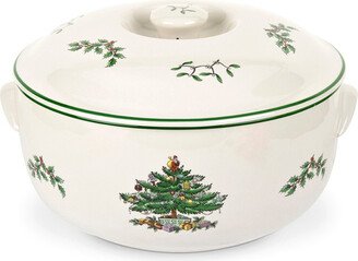 Christmas Tree 2.5Qt Round Covered Casserole