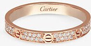 Womens Rose Gold Love 18ct Rose-gold and 72 Brilliant-cut Diamond Ring