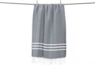 Alara Pestemal Striped Beach Towel Gray