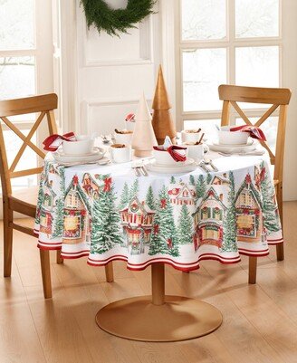 Storybook Christmas Tablecloth, 60