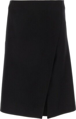 Front-Slit Midi Skirt-AC