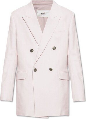 Paris V-Neck Double-Breasted Tailored Blazer-AB