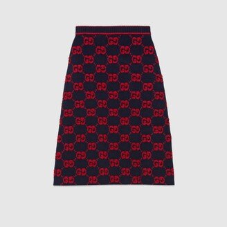 GG wool bouclé jacquard skirt