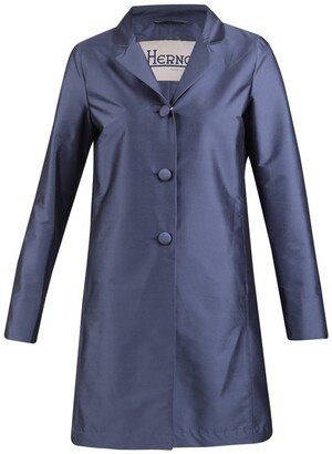 Single-Breasted Buttoned Raincoat-AA