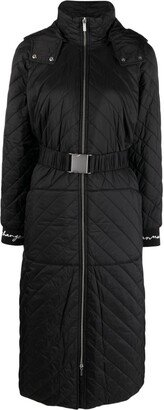 Zip-Up Quilted Raincoat