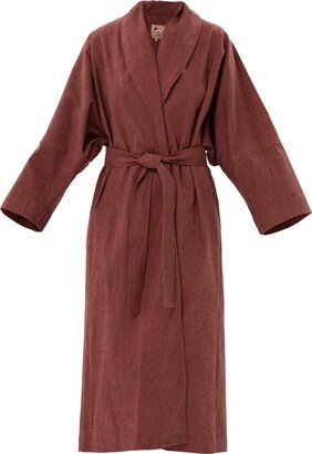 Julia Allert Terracotta Wrap Trench Coat