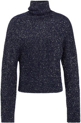 Sequin-Embellished Turtleneck Sweater