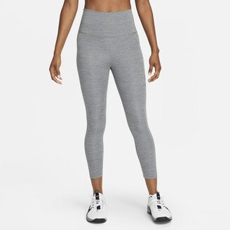 Women's One High-Rise Cropped Leggings in Grey