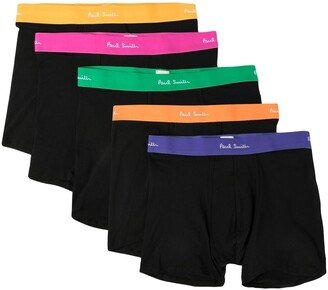 Five-Pack Colour-Waist Boxers