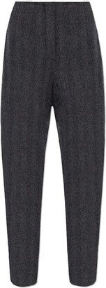 Tapered Leg Knitted Trousers