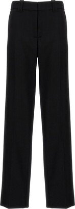 High Waist Straight Leg Pants-BK