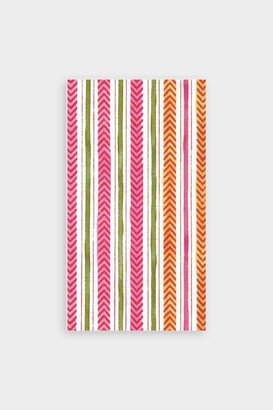 Carmen Stripe Paper Guest Towel Napkins in Fuchsia