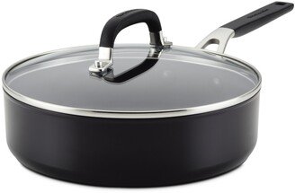 Hard Anodized Nonstick 3 Quart Saute Pan with Lid