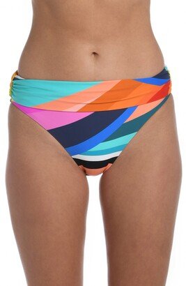 Sunscape Shirred Hipster Bikini Bottoms