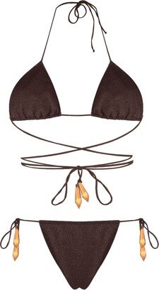 Crystal-Detail Bikini Set