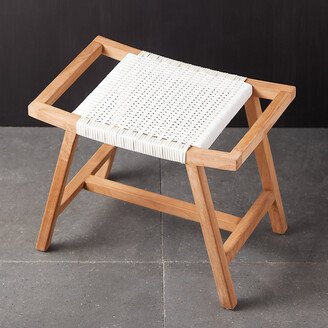 Havana Wicker + Teak Stool