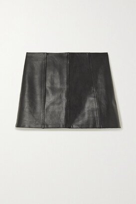 Kick-ass Leather Mini Skirt - Black