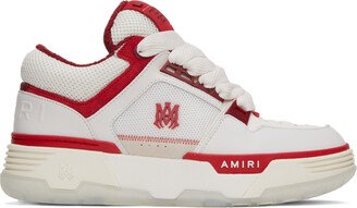 White & Red MA-1 Sneakers