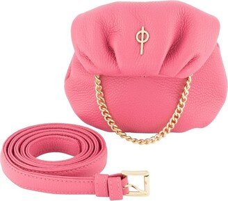 Otrera Tiny Leda Pink - Leather Belt Bag And Crossbody