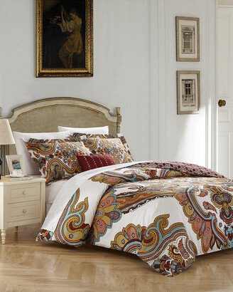 4Pc Iman Reversible Duvet Cover Set