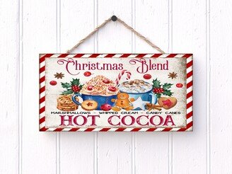 Christmas Blend Hot Cocoa Printed Handmade Wood Sign