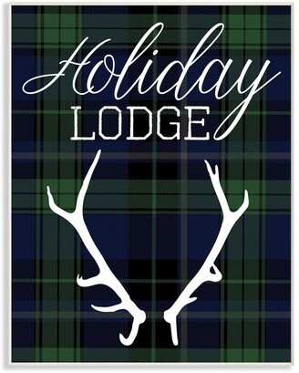 Holiday Lodge Christmas Antlers Wall Plaque Art, 10