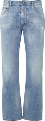 Bootcut cotton denim jeans