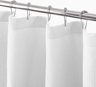 mDesign Cotton Waffle Knit Shower Curtain, Spa Quality - 72