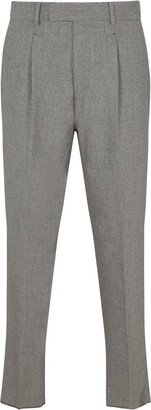 Pressed-Crease Straight-Leg Tailored Trousers