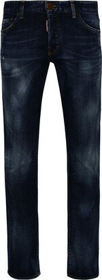 Blue Cotton Slim Jeans-AA