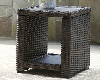 Grasson Lane Brown Square End Table