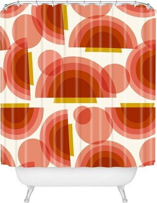 Heather Dutton Spectrum Shower Curtain Red