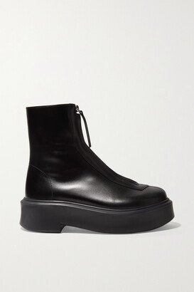 Leather Ankle Boots - Black