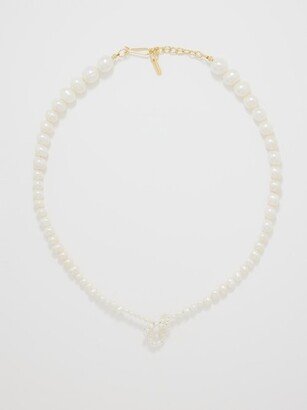 Knot Pearl & 14kt Gold-plated Necklace