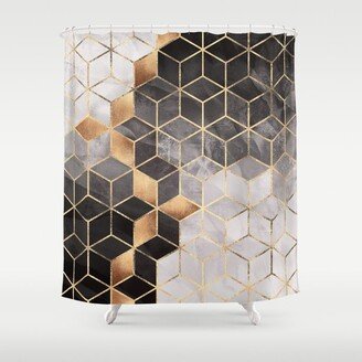 Smoky Cubes Shower Curtain