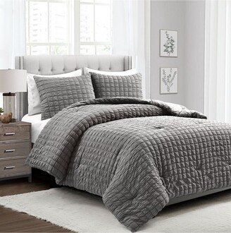 Fashion Crinkle Textured Dobby Comforter-AA