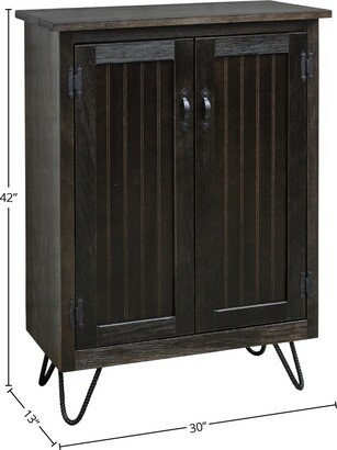 Furniture Pipeline LLC Campbell Traditional 42-inch Tall Accent Cabinet with 2 Doors and 4 Legs