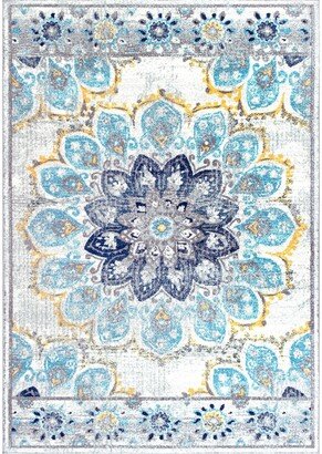 Kiyoko RZBD59C Blue 4' x 6' Area Rug