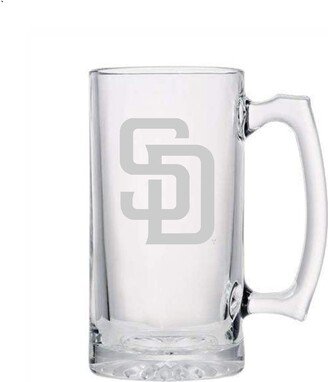 San Diego Padres Engraved Beer Mug, Gift, Etched 16 Or 26Oz Gift For Fan With Name, Mlb